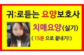 요양보호사 치매문제: 15분 총정리:치매요양요점정리;귀요보치매;치매요점정리;요양보호사치매시험